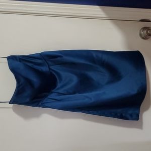 Size 0 Express Short Teal Satin Dress